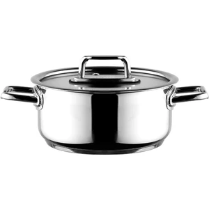 Colombus Metal Kulp Cam Kapak Derin Tencere - 18 Cm