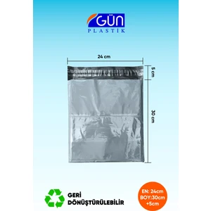 Cepli Kargo Poşeti 24 x 30 + 5 cm (500 Adet)