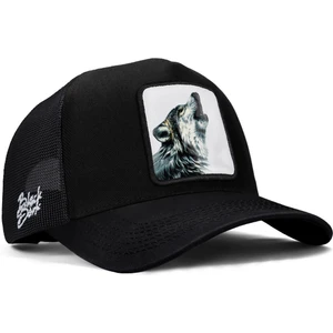 V1 Trucker Kurt - 2 Kod Logolu Unisex Siyah Şapka (Cap)