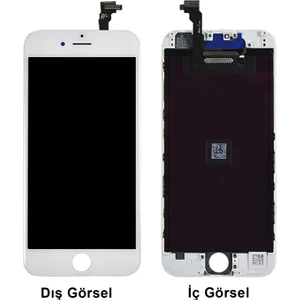 iPhone 6 Uyumlu AA Kalite Lcd+Dokunmatik+Çıtalı (Beyaz) VR-2212