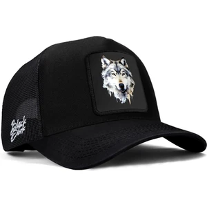 V1 Trucker Kurt - 1 Kod Logolu Unisex Siyah Şapka (Cap)