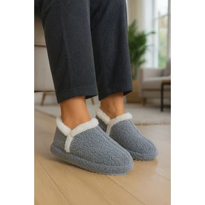 Kadın Panduf Ev Botu Ev Ayakkabısı Kalın Hafif Taban