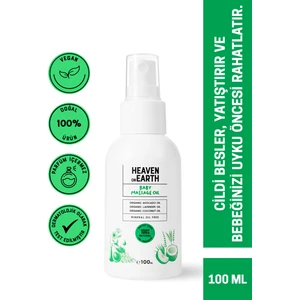 Heaven on Earth HonE VEGAN %100 DOĞAL VE ORGANİK içerikli Bebek Masaj Yağı/ Heaven on Earth HonE Vegan, 100% Natural Baby Massage Oil-100mL