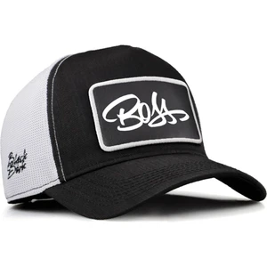 Cordura Boss Logolu Siyah-Beyaz Trucker Şapka
