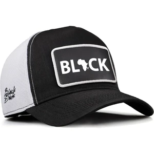 V2 Trucker Black - 2 Kod Logolu Unisex Siyah-Beyaz Cordura Kumaş Şapka (Cap)