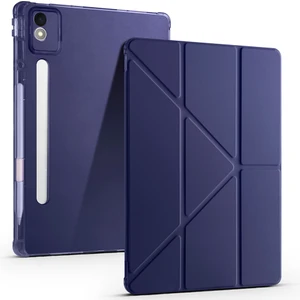 Lenovo Idea Tab Pro 12.7 TB-373FU Kılıf Tri Folding Kalem Bölmeli Standlı Kılıf Uyandırma Özellikli