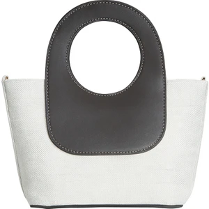 Almaria Kahverengi Kanvas Yavrulu Kadın El, Kol ve Omuz Çantası