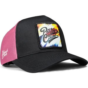 V1 Trucker Partner in Crime - 1 Kod Logolu Unisex Siyah-Pembe Şapka