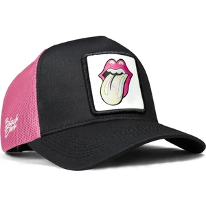 V1 Trucker Dudak - 2bs Kod Logolu Unisex Siyah-Pembe Şapka