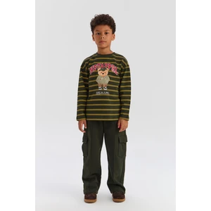 Bg Store Erkek Çocuk Haki Tshirt