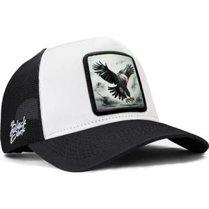 Kartal Logolu Siyah-Beyaz Trucker Şapka