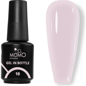 Momo Professional Gel In Bottle No.10, Akıllı Fırçalı Protez Tırnak Jeli, Yarı Şeffaf Açık Lila, 18 ml