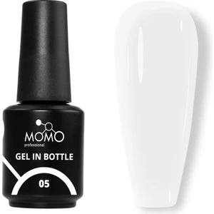 Momo Professional Gel In Bottle No.05, Akıllı Fırçalı Protez Tırnak Jeli, Uv Korumalı Rakı Beyazı, 18 ml