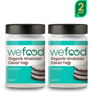 Wefod Organik Hindistan Cevizi Yağı 300 ml 2'li (Soğuk Sıkım) 8681749104055