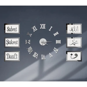 Wooden Factory Beyaz Zemin Gümüş Pano - Wf