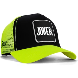 V1 Trucker Joker - 1 Kod Logolu Unisex Neon Siperli Neon-Siyah Şapka (Cap)