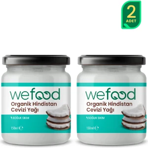 Organik Hindistan Cevizi Yağı 150 ml 2'li (Soğuk Sıkım) 8681749104048