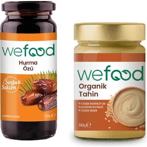 Organik Tahin 300 gr + Wefood Hurma Özü 315 gr 8683347032655