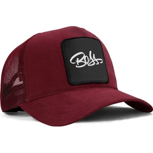 V1 Trucker Boss - 4 Kod Logolu Unisex Bordo Şapka (Cap)