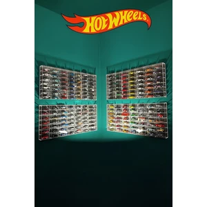 49’lu Kapaklı Pleksi Hot Wheels Sergileme Rafı – 1:64 Ölçek Diecast / Matchbox / Koleksiyon Araba Standı 