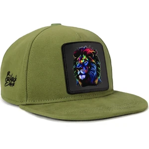 V1 Baseball Kids Aslan - 7 Kod Logolu Unisex Açık Yeşil Çocuk Şapka (Cap)