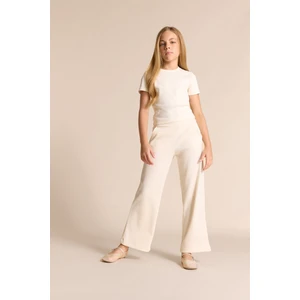 Kız Çocuk Wide Leg Waffle Cepli Geniş Paça Pantolon E8293A825AU