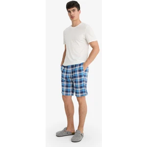Regular Fit Kareli Cepli Şort Pijama Altı E7190AX25HS
