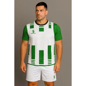 Beyaz-Yeşil Forma Takımı K0134 Unisex Tasarım Kişiye Özel İsim ve Numara Yazdırma