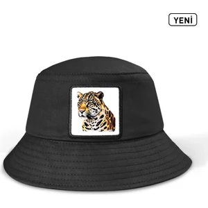 Bucket Panter - 10 Kod Logolu Unisex Siyah Şapka (Cap)