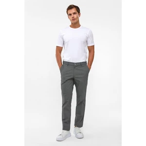 Siyah Regular Armürlü Pantolon