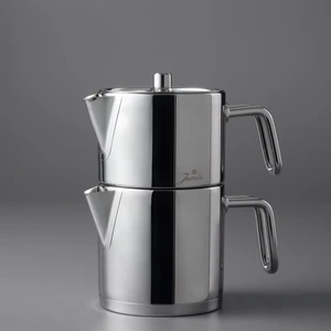 Metalix Midi Paslanmaz Çelik 1,2 Litre Gümüş Çaydanlık Düşme Önleyici Kapaklı