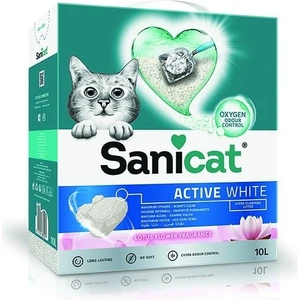 Active White Lotus Çiçeği Kokulu Doğal Kedi Kumu 10 Lt