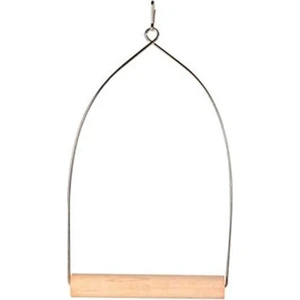 Kuş Ahşap Metal Askılı Tünek 10 5x22  5 Cm