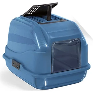 Easy Cat Kapalı Filtreli Kedi Tuvaleti Mavi 40x50x40 Cm