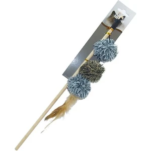 Peluş Top Kedi Oltası 40 Cm