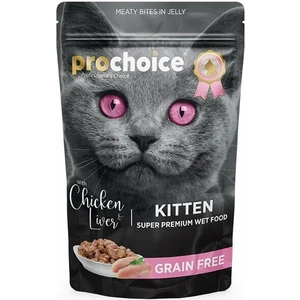 Pro Choice Prochoice Tahılsız Kitten Tavuk ve Ciğerli Yavru Kedi Konservesi 85 gr
