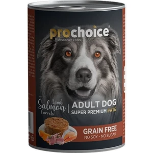 Pro Choice Kuzu Ve Somon Etli Havuçlu Şekersiz Ezme Yetişkin Köpek Konservesi 400gr