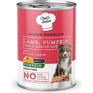 Chefs Choice Kuzu Etli ve Balkabaklı Kıyılmış Yetişkin Köpek Konservesi 400 gr