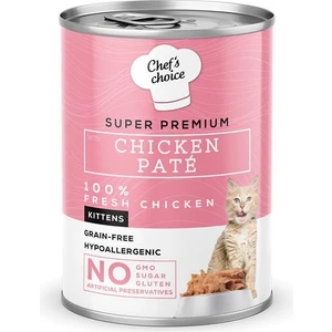 Chefs Choice Kıtten Chicken Pate Tavuklu Kıyılmış Yavru Kedi Maması 400 gr