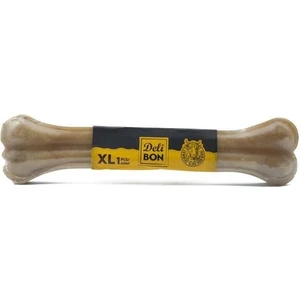 Deri Pres Vakumlu Kemik Köpek Ödülü Naturel 27 Cm 1 Adet
