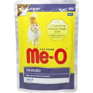 Meo Adult Sterilised Parça Etli Soslu Tavuklu Kısırlaştırılmış Ko