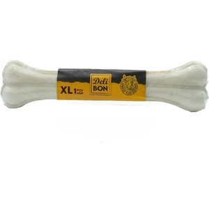 Deri Pres Vakumlu Kemik Köpek Ödülü Beyaz 27 Cm 1 Adet