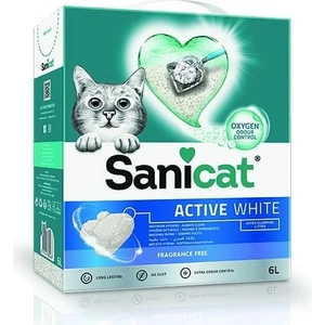 Active White Ultra Topaklanan Doğal Kedi Kumu 6 Lt