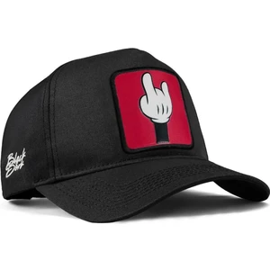 V1 Baseball Parmak - 1 Kod Logolu Unisex Siyah Şapka (Cap)