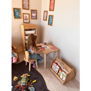 Alfa Country Montessori Çocuk Masası 1 Masa & 1 Bunny Sandalye