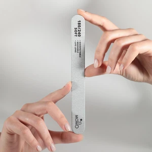 Momo Professional Protez Tırnak Kağıt Törpü, 180/240 Düz Oval Gri Tırnak Törpüsü