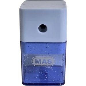 Mas Masa Tipi Metal Kollu Büyük Mavi Kalemtraş 6734