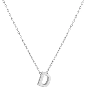 Mini D Harfi Gümüş Kolye