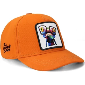 V1 Baseball Kids Bukalemun - 1 Kod Logolu Neon Turuncu Çocuk Şapka (Cap)