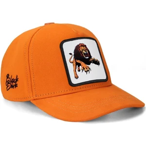 V1 Baseball Kids Aslan - 5 Kod Logolu Neon Turuncu Çocuk Şapka (Cap)